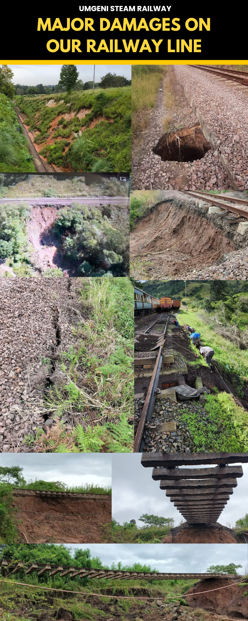 Major Damages on our Railway Line